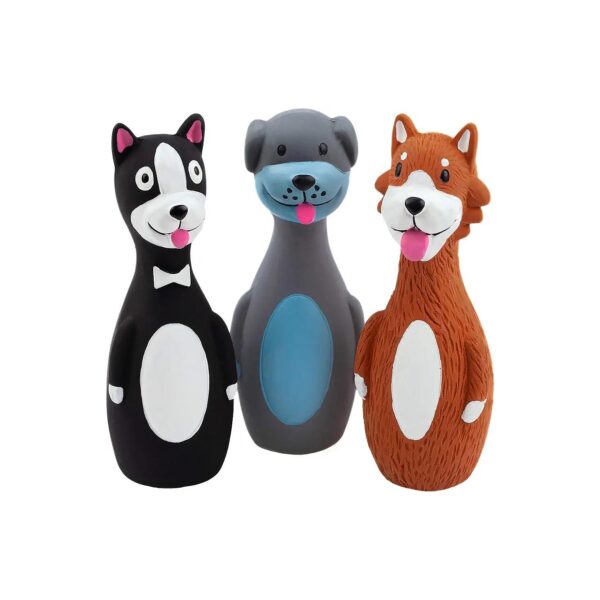 3 Pack Latex Squeaky Toys for Small Dogs Outdoor Indoor Fetch