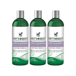 3 Pack Liquid Dog Shampoo for Sensitive Skin and Hydration