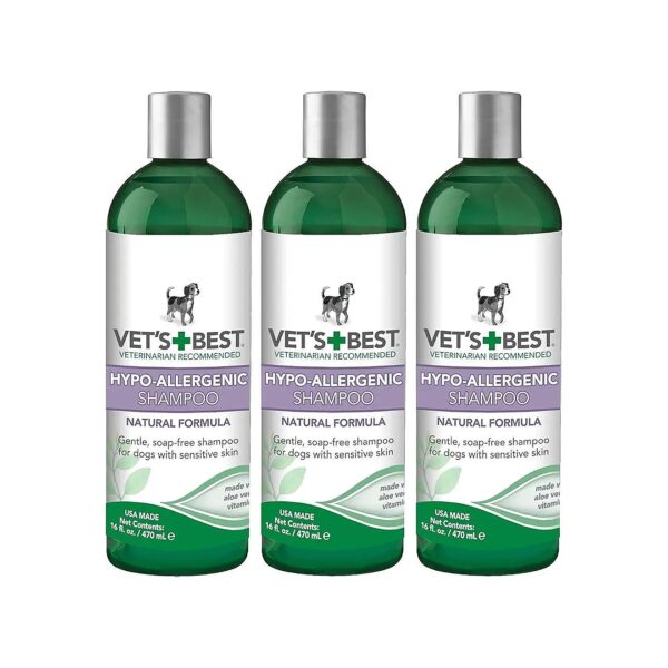 3 Pack Liquid Dog Shampoo for Sensitive Skin and Hydration