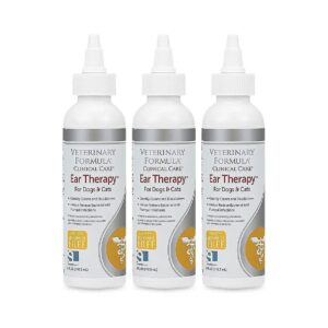 3-Pack of Medicated Ear Drops for Dogs and Cats with Infections