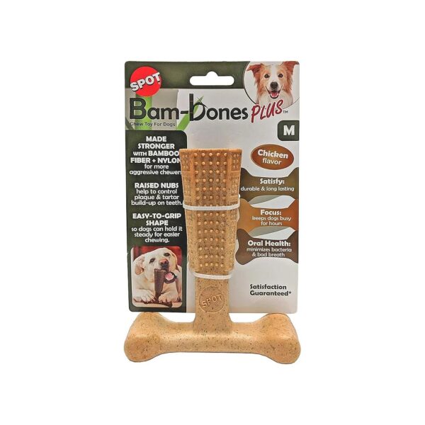 3 Pack of Medium Dog Chew Toys with Chicken Flavor for Happy Puppies