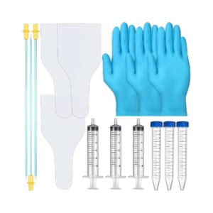 3 Piece Artificial Insemination Dog Breeding Kit with Nitrile Gloves and Centrifuge Tubes