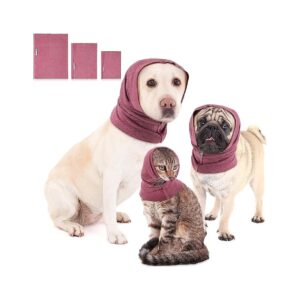 3 Piece Dog Snood Set for Anxiety Relief and Comfortable Wearing