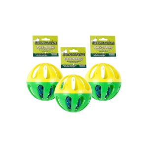 3-Piece Set of Durable Chicken Treat Dispensing Ball Toys