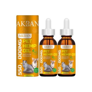 3 Rich Hemp Oil for Cats and Dogs - Improve Skin and Coat Health, Reduce Inflammation