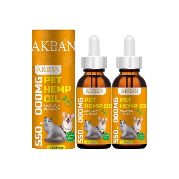 3 Rich Hemp Oil for Cats and Dogs - Improve Skin and Coat Health, Reduce Inflammation