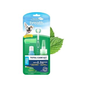 3-Sided Toothbrush Kit for Small and Medium Dogs with Fresh Breath Dog Oral Care System