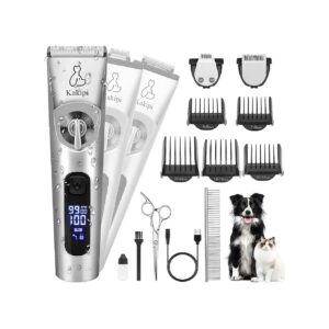 3 in 1 Dog Grooming Kit for Hair Trimming, Paw Trimming and Shaving