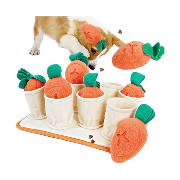 3 in 1 Interactive Dog Toys Puzzle Mats Puzzle Carrot Dog Chew Toys Puppy Fun