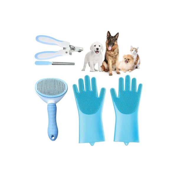 3 in 1 Pet Grooming Kit for Dog and Cat Hair Removal and Nail Trimming