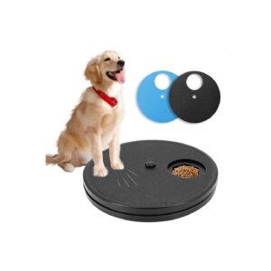 3 in 1 Rotatable Round Dog Scratch Pad with Treats, Nail File, and Scratch Board