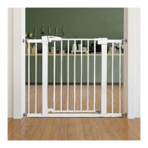 30-Inch Tall Metal Safety Gate Suitable for Toddlers and Small Pets