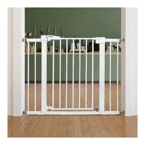 30-Inch Tall Metal Safety Gate Suitable for Toddlers and Small Pets