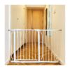 30 Tall White Safety Gate for Doorways Stairways with Hold-Open