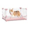 30x19x8 Dog Playpen and Storage Organizer for Small Pets