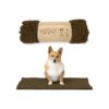 31 by 20 Brown Dog Mat with High-Quality Microfiber Material