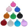 31x25mm Round Aluminum Pet ID Tag for Engraving with Phone Number