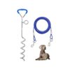 32/16/10 ft Long Cable and Stake Set for Freely Roaming Dogs Up to 125 lbs