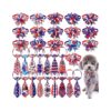 32-Piece 4th of July Dog Wear Collection WITH Adjustable Patriotic Neckties and Bow Ties