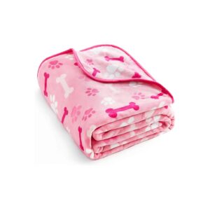 32 '' x 24 '' Fuzzy Fleece Pet Blanket for Small Medium Large Dogs and Cats