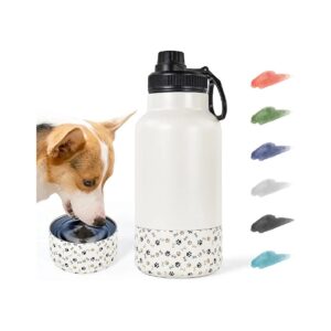 32oz Stainless Steel Dog Water Bottle for Hiking and Travel