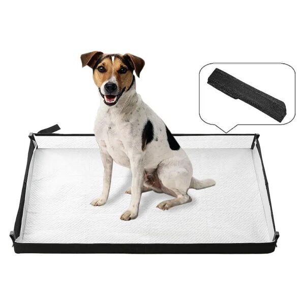 33X23 Portable Dog Pee Pads Holder for Travel with Fixing Clips and Liner Base