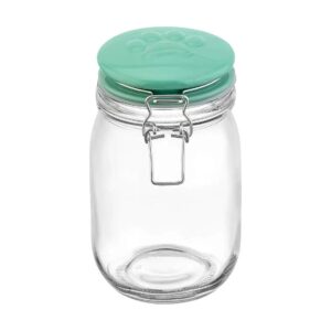 34 oz Food Safe Glass Canister with Hermetically Sealing Ceramic Lid