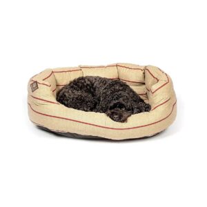 35 Inch Danish Heritage Quilted Polyester Dog Slumber Bed with Warm Fibre Fill