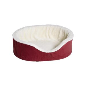 36-Inch Pet Nesting Bed with Orthopedic Foam and Rose Color