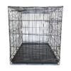 36x23x26 inch Metal Dog Kennel with Wire Bottom Grate and Tray