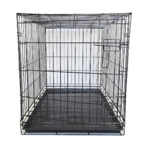 36x23x26 inch Metal Dog Kennel with Wire Bottom Grate and Tray