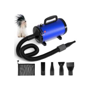 3800W High-Powered Dog Hair Dryer with Easy Temperature Adjustment and Low Noise Design