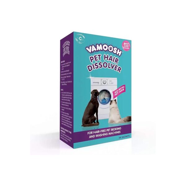 3x 100g Vamoosh Pet Hair Powder for Laundry