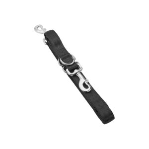 4-Inch Canvas Dog Lead for Walking Two Small Large Dogs Black Pattern