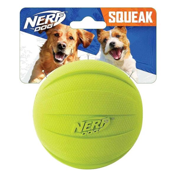 4 Inch Diameter Squeaker Ball Dog Toy for Large Breeds with Safety Tested Design