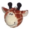 4-Inch Orange Squeaky Giraffe Toy for