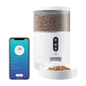 4 Liter Smart Pet Feeder with Wi-Fi Control and Voice Command for Cats and Dogs