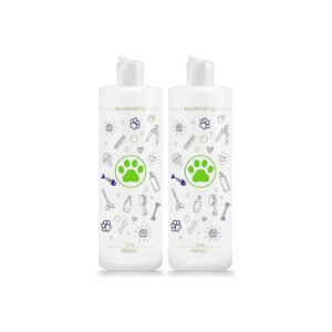 4 Pack Concentrated Dog Shampoo Mixing Bottles with Accurate Calibrated Measurements