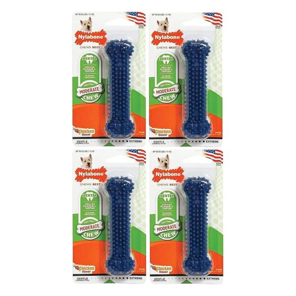 4 Pack Dental Chew Toys for Small Dogs Teeth Cleaning Freshness