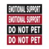 4 Pack Reflective Patches for Dog Harness Vest with Emotional Support