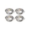 4-Pack Stainless Steel Food and Water Bowls for Puppies, Kittens, and More