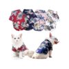 4 Pcs Hawaiian Dog Shirt Set with 3 Versatile Designs for Small Medium Dogs Cats