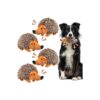 4-Piece Hedgehog Squeaky Plush Dog Toy for Dog Lovers and Their Pets