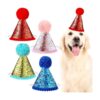 4 Pieces Dog Party Hats Puppy Cat Rabbit Christmas Party Decoration Accessories