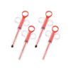 4 Pieces Pet Pill Feeding Syringes with Durable Silicone Hoses