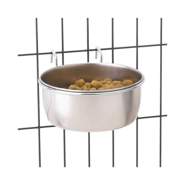 4 Stainless Steel Hanging Feeding Bowl for Multi-Pets