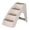 4-Step Pet Stairs for Small to Medium-Sized Dogs with Non-Slip Pads and Siderails