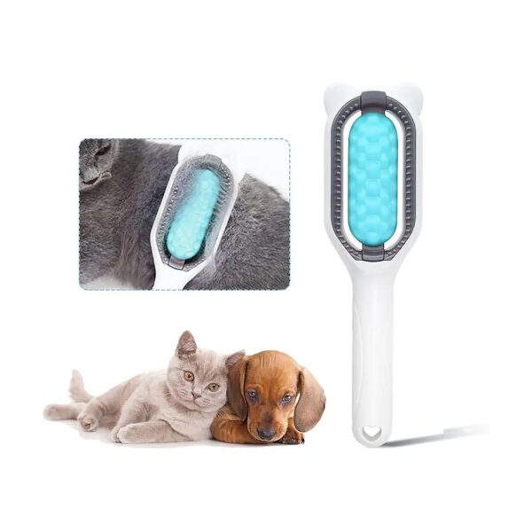 4-in-1 Pet Hair Brush for Grooming Cleaning Tangles Knots and Massages