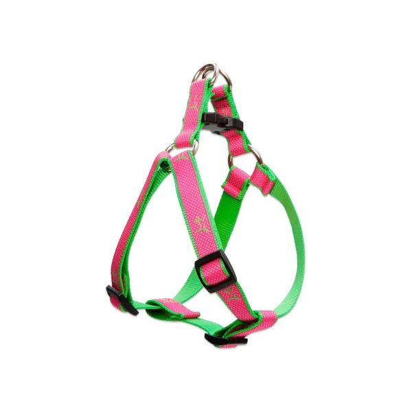 4 inch Wide Bermuda Pink Step in Harness for Medium Dogs