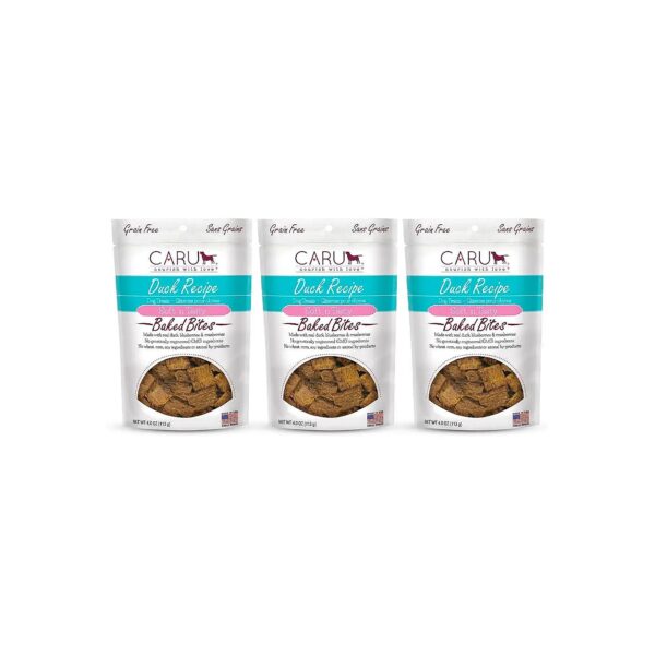 4 oz Bag of Soft Baked Duck Bites for Active Dogs